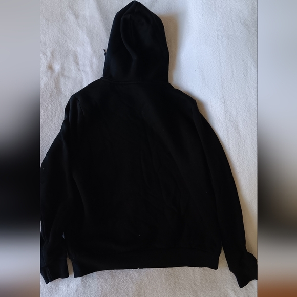 Black Zip Up Hoodie L - Picture 4 of 4
